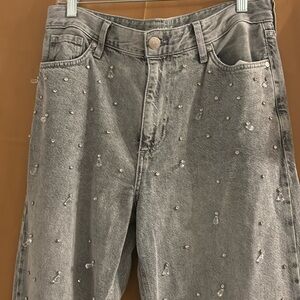River island embellished jeans with rhinestones and crystals